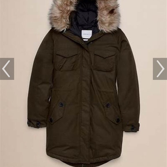 Aritzia Parka Community Paradigm Jacket Down Coat size XLarge Large Green - Picture 13 of 15